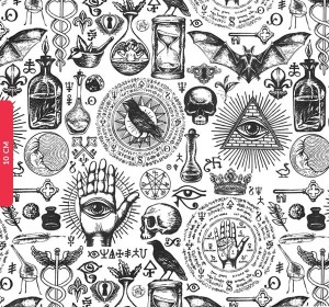 Transfer ceramiczny Magiczne znaki