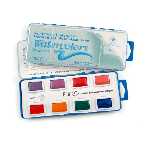 Zestaw farb podszkliwnych SEMI-MOIST UNDERGLAZES (109)