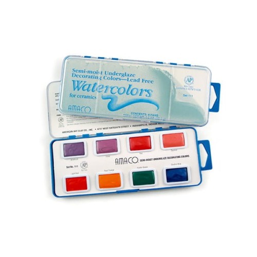 Zestaw farb podszkliwnych SEMI-MOIST UNDERGLAZES (110)