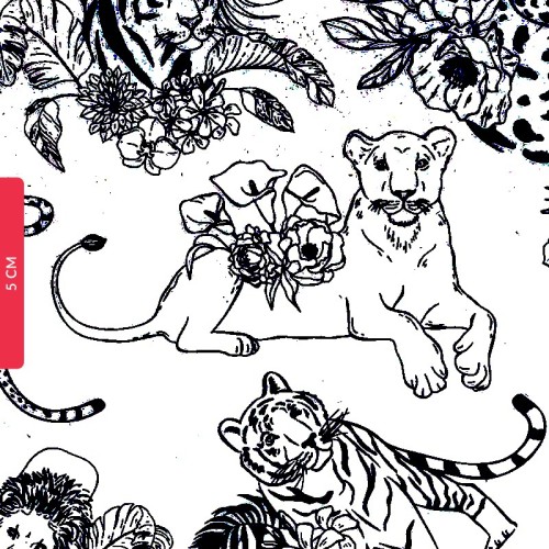 Transfer ceramiczny Dzikie Koty - 1240.design