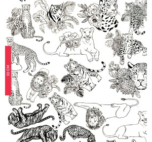 Big Cats ceramic transfer - 1240.design