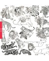 Transfer ceramiczny Dzikie Koty - 1240.design