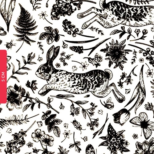 Transfer ceramiczny Tańczace zające - 1240.design
