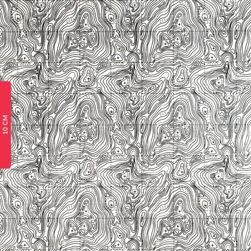 Transfer ceramiczny Topografia - 1240.design