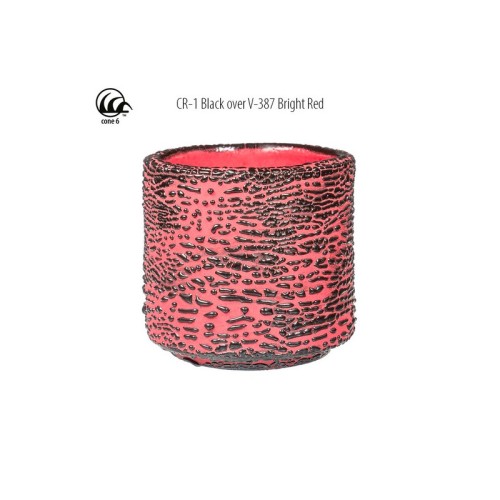 AMACO CR-1 Black stoneware glaze - 1240.design