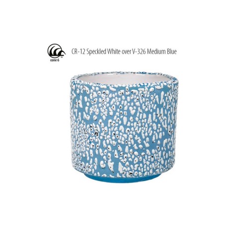 AMACO CR-12 Speckled White stoneware glaze - 1240.design