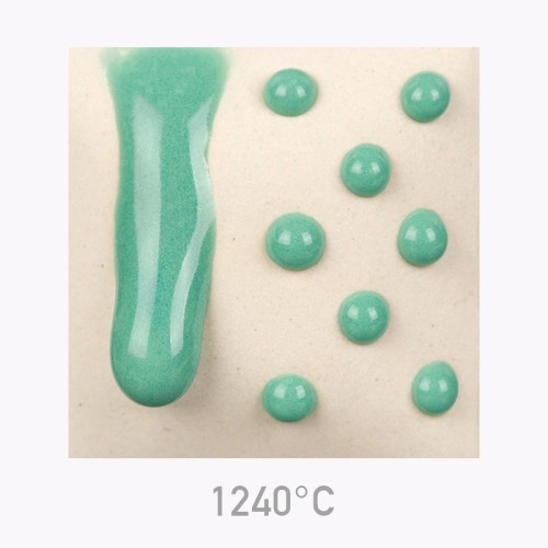 Mayco SW-433 Turquoise Melt Gloop stoneware glaze - 1240.design
