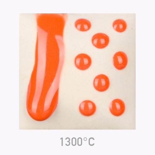 Mayco SW-428 Orange Melt Gloop stoneware glaze - 1240.design