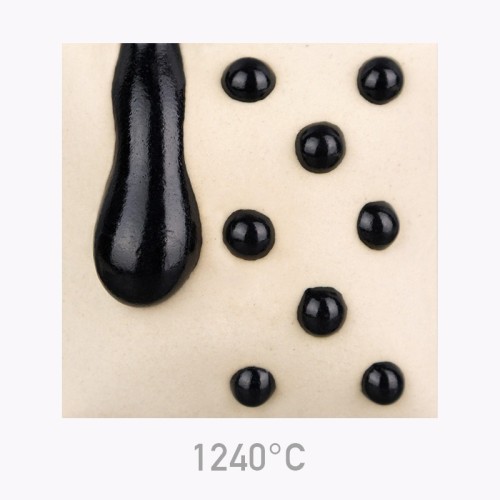 Mayco SW-425 Black Melt Gloop stoneware glaze - 1240.design
