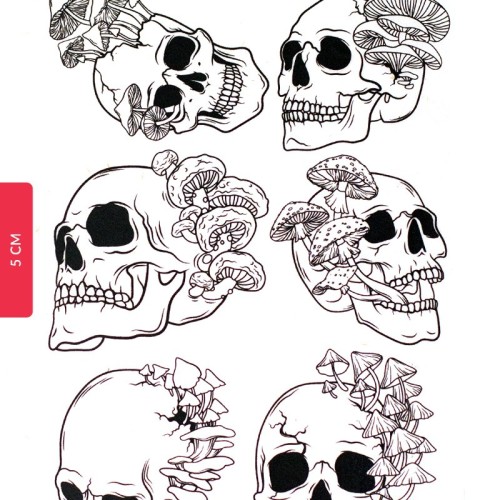 Skulls 2 ceramic transfer - 1240.design