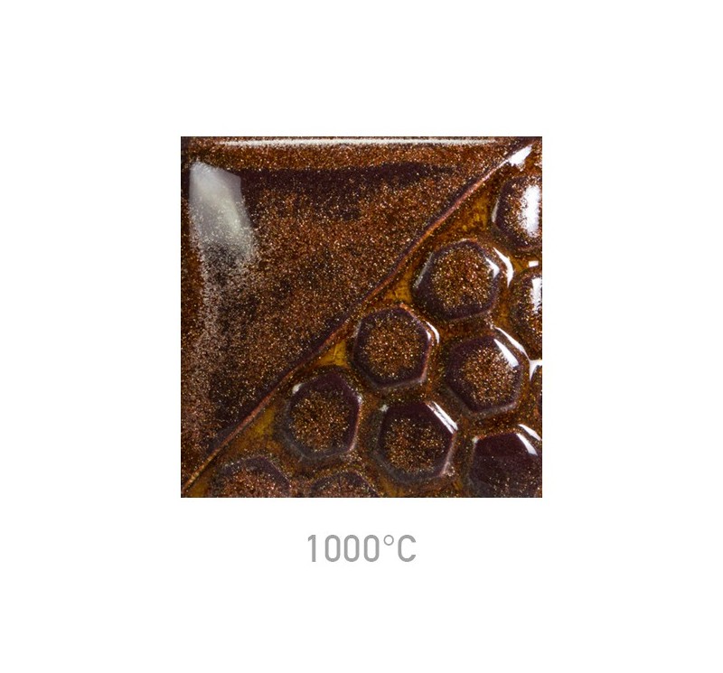 Mayco EL-121 COPPER ADVENTURINE low-fire glaze - 1240.design