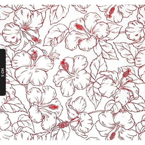 Transfer ceramiczny Hibiskus