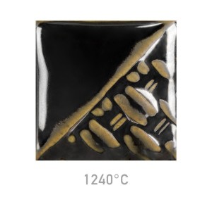 Mayco  SW-132 Mirror Black stoneware glaze - 1240.design