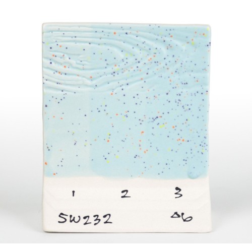 Mayco SW-232 Baby Blue Speck stoneware glaze - 1240.design